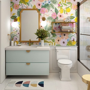 Цветная и яркая ванная комната: как преобразить санузел в Мохнатом Логу - mohnatyj-log.mebel54.com | фото