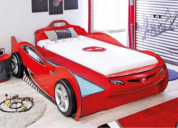 CARBED Кровать-машина Coupe с выдвижной кроватью Red 20.03.1306.00 в Мохнатом Логу - mohnatyj-log.mebel54.com | фото