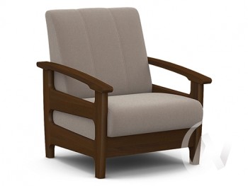 Кресло для отдыха Омега (орех лак/CATANIA COCOA) в Мохнатом Логу - mohnatyj-log.mebel54.com | фото