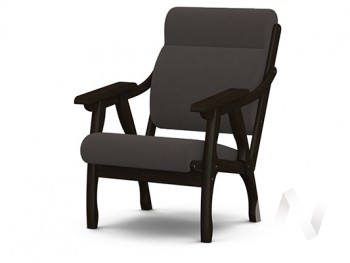 Кресло Вега-10 (венге лак/ULTRA GRAFIT) в Мохнатом Логу - mohnatyj-log.mebel54.com | фото