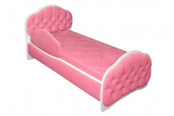 Кровать 180 Гармония 89 Розовый (мягкий бортик) в Мохнатом Логу - mohnatyj-log.mebel54.com | фото