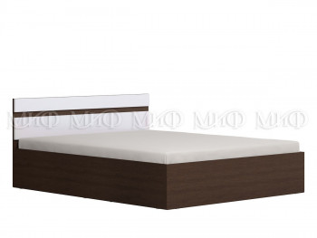 Кровать Нэнси 1,4м (Венге/Белый глянец) в Мохнатом Логу - mohnatyj-log.mebel54.com | фото