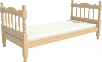 Кровать одинарная Аленка из массива сосны 800*1890 Сосна в Мохнатом Логу - mohnatyj-log.mebel54.com | фото