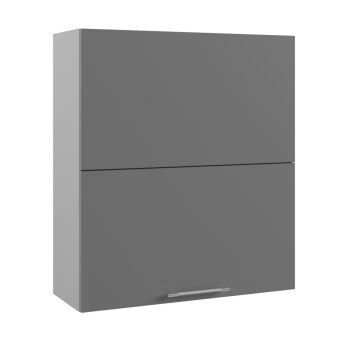 Ройс ВПГПМ 800 Шкаф верхний высокий Blum Aventos HF (Графит софт/корпус Серый) в Мохнатом Логу - mohnatyj-log.mebel54.com | фото