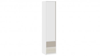 Шкаф для белья комбинированный «Сканди» Дуб Гарден/Белый/Глиняный серый в Мохнатом Логу - mohnatyj-log.mebel54.com | фото
