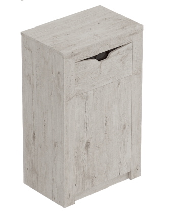 Тумба с дверцей и ящиком Соренто Дуб бонифаций/Кофе структурный матовый в Мохнатом Логу - mohnatyj-log.mebel54.com | фото